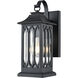 Mallorey 1 Light 13.35 inch Powder Coated Black Outdoor Wall Sconce